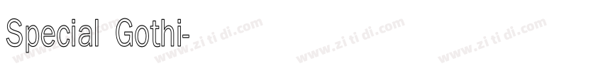 Special Gothi字体转换